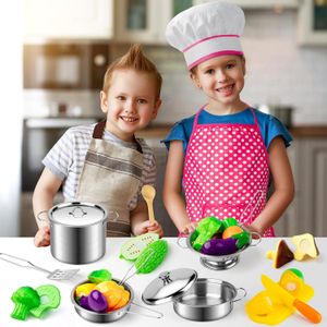 GALACTICA Ensemble de cuisine en bois pour enfants – Comprend des ustensiles de cuisine et des jouets pour garçons et filles – Jeu de rôle amusant GALACTICA Ensemble de cuisine en bois pour enfants – Comprend des ustensiles de cuisine et des jouets pour garçons et filles – Jeu de rôle amusant