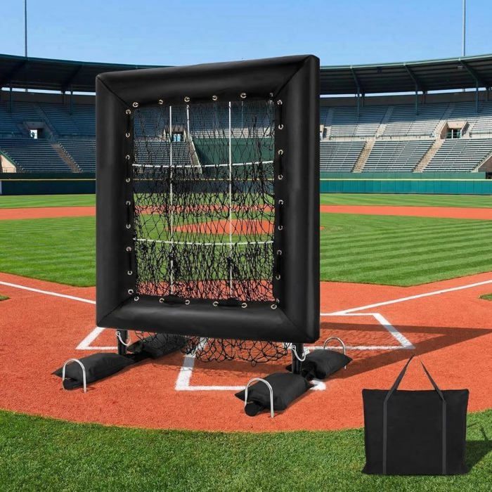 Filet de lancer baseball/softball 9 trous, zone de strike 5 hauteurs ...