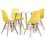 5 Pcs Ensemble De Salle A Manger Meuble Petit Dejeuner Cuisine