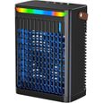 climatiseur Portable Ventiteur avec 5 Vitesses réservoir de 680 ML Alimentation USB idéal pour Maison Le Noire