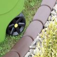 Bordure de jardin DEUBA - Rebord de jardin palisade pelouse parterre - Marron-0