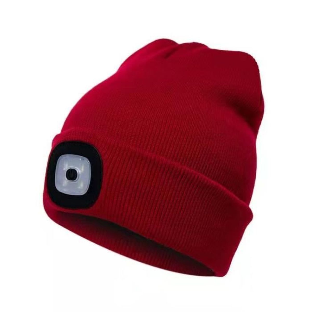 LED beanie hat with light, unisex USB 