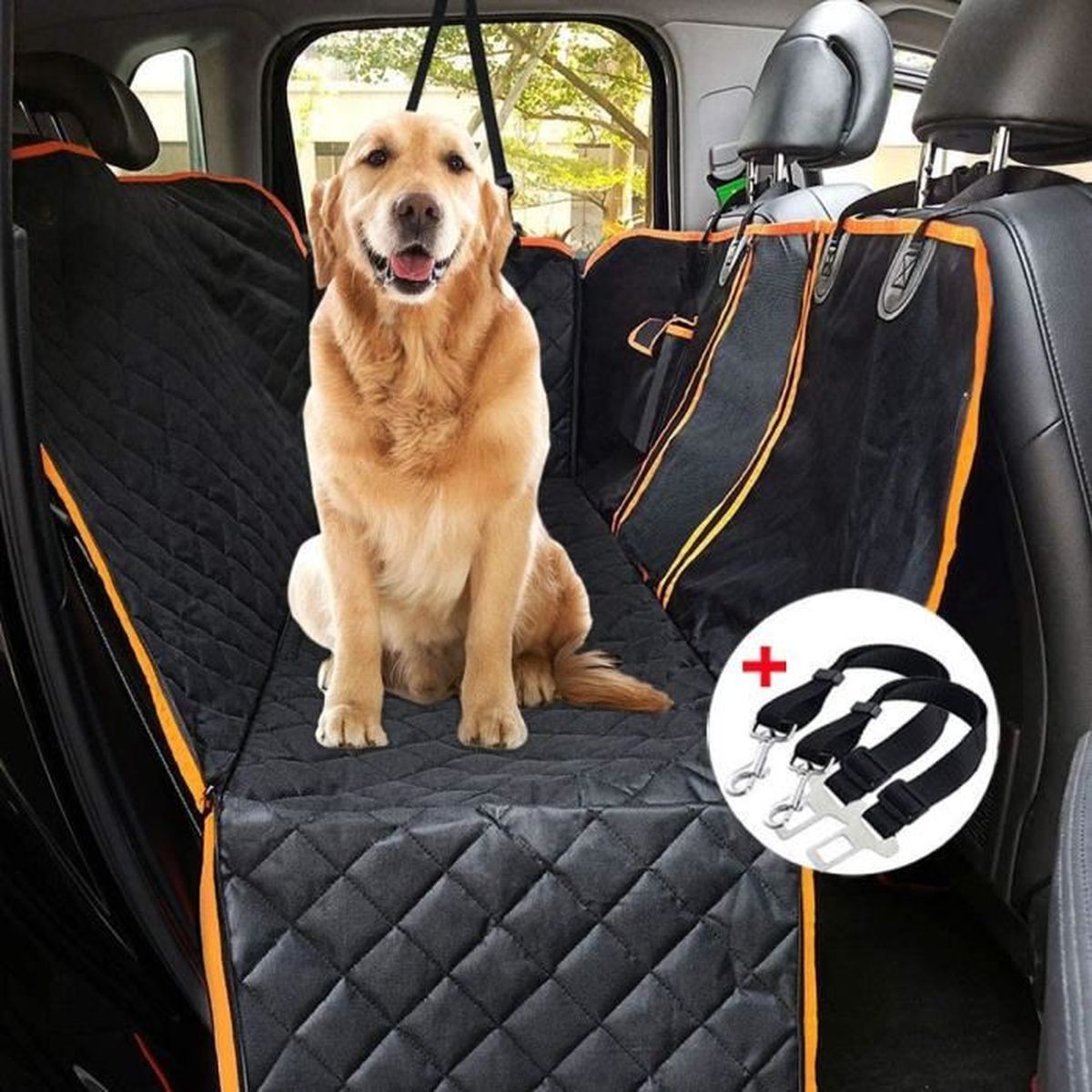 2 eau imperméabilisé Housses de siège Capot Noir Idéal Pour Animaux Chien cheveux BMW /& Mini