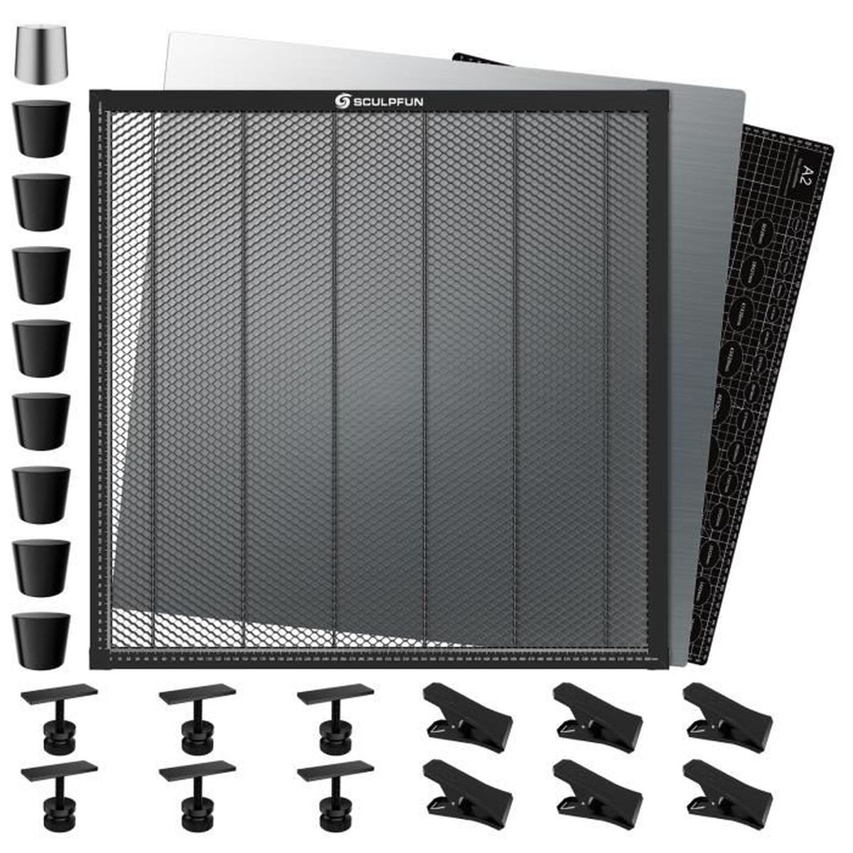 SCULPFUN Kit D'air Assist Avec Panneau En Nid D'abeille – Pour ICube/i – SCULPFUN