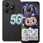 Téléphone Portable 5G Ainuevo Neo S25 Pro 32GB+256GB 5280mAh Smartphone Pas Cher 6.75" Android 15 64MP Caméra Dural SIM/NFC Noir