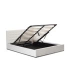 Lit avec coffre de rangement blanc avec sommier 140x200 cm - Dream - DESIGNETSAMAISON