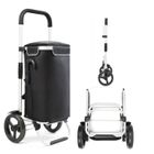 Cruiser Allround - Chariot de courses pliable 41 ltr avec compartiment isotherme - Sac de courses amovible Imperméable - Noir