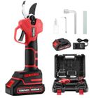 TEENO Sécateur Électrique Sans Fil Brushless,1 * 2000mAh Batteries,Professionnel Sécateur Lame Convient Pour Les Jardins,Les