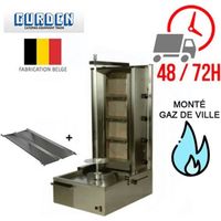 Machine à kebab Gaz 4 feux / GURDEN - LIVRAISON OFFERTE SOUS 48/72 HEURES DANS TOUTE LA FRANCE