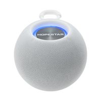 Enceinte Bluetooth sans fil,Haut-parleur Bluetooth sans fil,HomePod, Extra Bass,Enceinte Portable,15 heure - Blanc