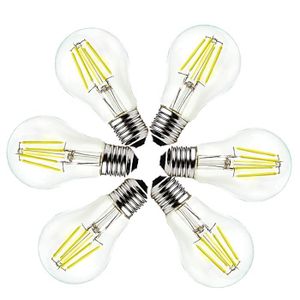 AMPOULE - LED OUGEER Lot de 6 Ampoule LED Filament 4W E27 A60 Am