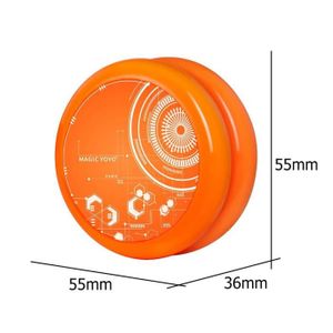 YOYO - ASTROJAX Orange - Boule de roulement à cordes en plastique, retour automatique avec corde, Yoyo Ball réactif, accessoi