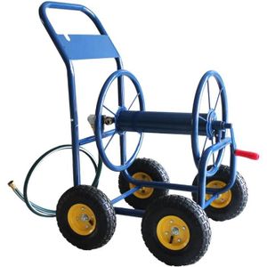 DÉVIDOIR - ENROULEUR Crochet pour tuyau d'arrosage Chariot enrouleur de tuyau d'arrosage avec roues for extérieur, camion de plantation d'eau de cou A505