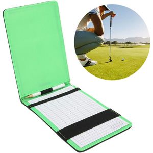 COMPTEUR BALLE DE GOLF Ongoion Support Carte Pointage Golf Clip Portable Léger Noir Pu Accessoires Poin