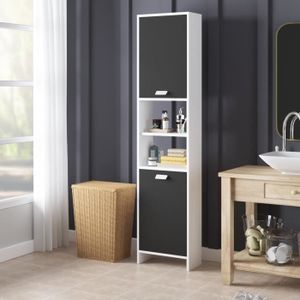 colonne de rangement avec panier cdiscount