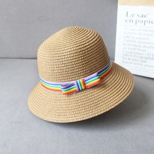 CASQUETTE Casquette,Chapeau de plage d'été pour femmes et enfants, chapeau de soleil en paille décontracté pour - Type 3-for kids 52cm