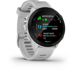 Montre connectée sport Montre connectée sport - GARMIN - Forerunner 55 - Whitestone (Blanc)