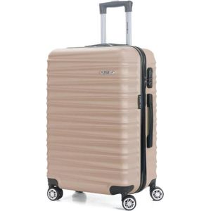 VALISE - BAGAGE Valise moyenne 4 roues double 65cm ABS Rigide - Pa