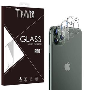 Protection écran Verre Trempé 9H Pour IPhone 11, 11 Pro, 11 Pro Max - Noir - Antitraces