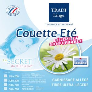 COUETTE Couette 100% Coton 240X220