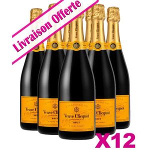 CHAMPAGNE 12bts - Veuve Clicquot - Champagne Brut - 75cl