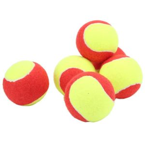BALLE DE TENNIS VGEBY 6 Balles de Tennis Enfants Légères et Souples en Caoutchouc Naturel