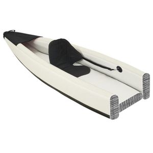 KAYAK Kayak gonflable ZERONE - Noir - 2 places - 170 kg - Polyester avec revêtement PVC
