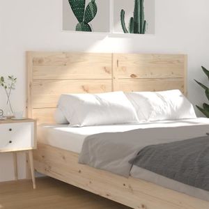 TÊTE DE LIT Tête de lit en bois massif de pin - ZERODIS - 146x4x100 cm - Blanc - Style classique intemporel