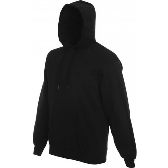 hoodie noir uni