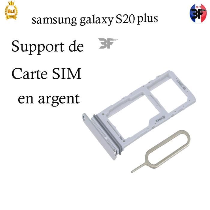 2x Tiroir adaptateur carte Nano SIM et carte Micro-SD + Carte Nano SIM de  remplacement - Noir p. Samsung Galaxy J3 2017 - Français