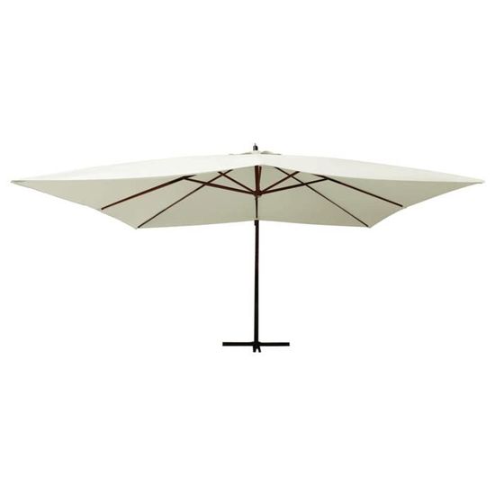 Adaptateur De Mât Inférieur Pour Parasol De Terrasse - En PP Robuste - Longueur 7,7 Cm, Diamètre Intérieur 3,8 Cm