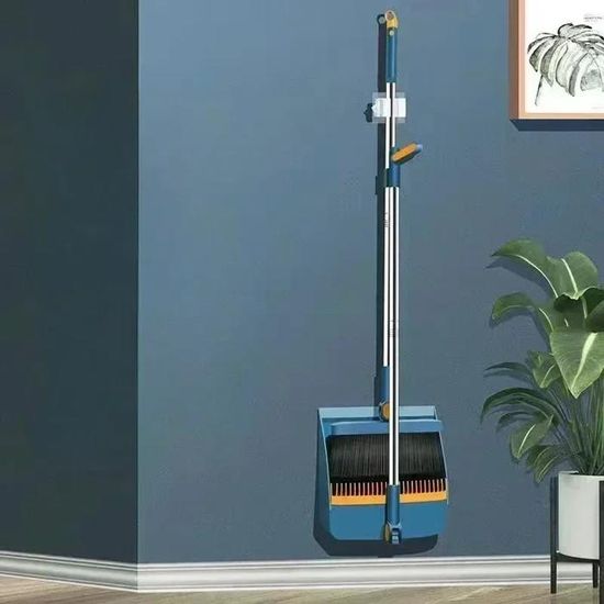 Balai Et Pelle à Poussière Kör4u Avec Tête Rotative 180° - Ergonomique Pour Poils D'animaux Et Sols Durs