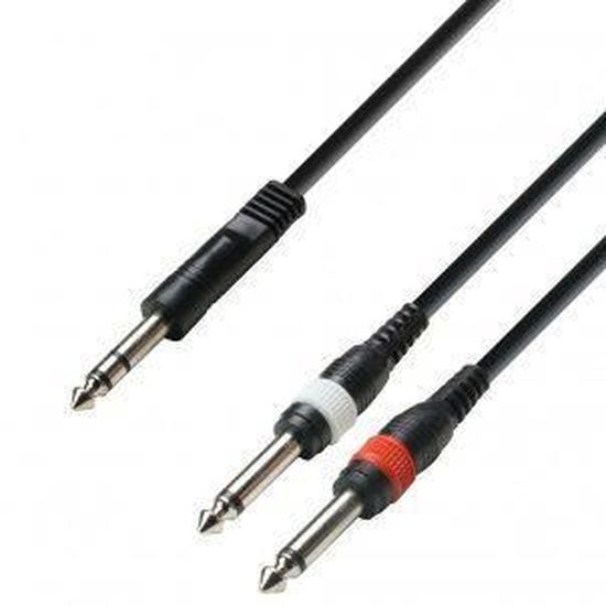 Ah Cables Série 3 Star Adam Hall Câble audio prise jack stéréo 6,3mm