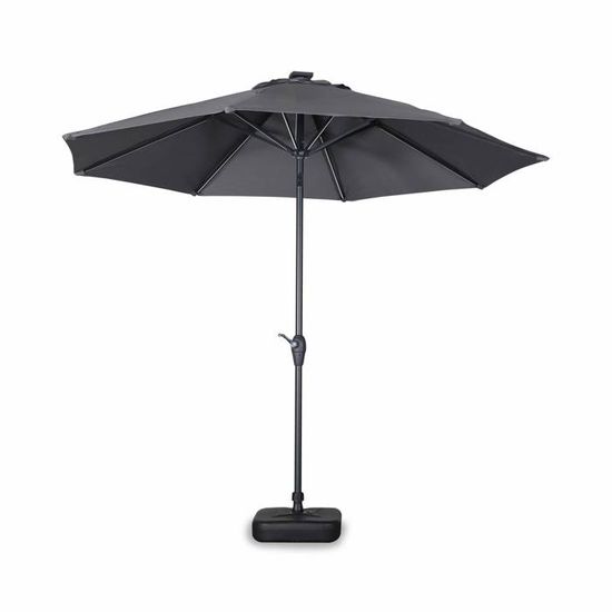 Housse Pour Parasol Déporté 3x3m - Compatible Hardelot, Biscarosse, Falgos, Shanghai, Etc. | Polyéthylène Déperlant, Avec Zip Et Tige De Mise En Place
