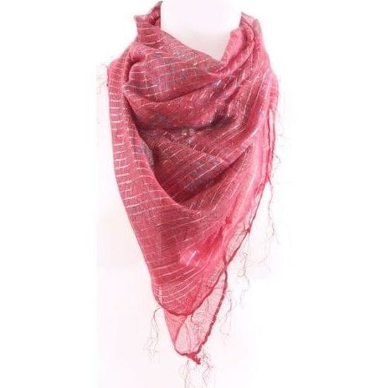 Écharpe Dorée Unie Pour Femme - Carré 60x60cm En Imitation Soie - Accessoire Mode Professionnel