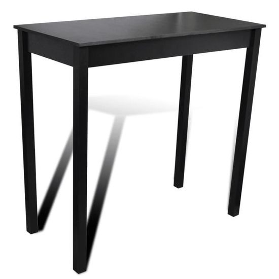 Table de Bar Extérieur - 6378PRIME - Noir - Bois - Panneaux de particules - Contemporain - Design