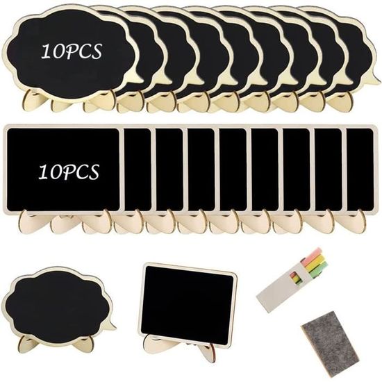 5 Pièces Mini Tableaux Noirs, Petit Tableau Noir,Chevalet Ardoise De