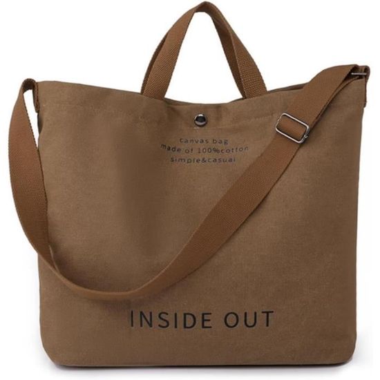Sac fourre-tout en toile en nylon robuste pour ordinateur portable pour femmes, sac de rangement