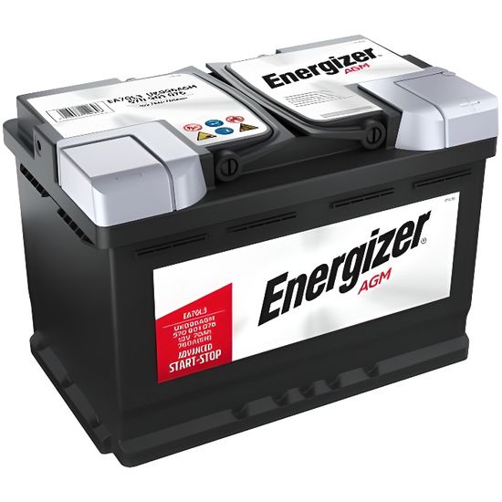 Batterie ENERGIZER PREMIUM AGM EA70L3 12 V 70 AH 760 AMPS EN - Cdiscount  Auto