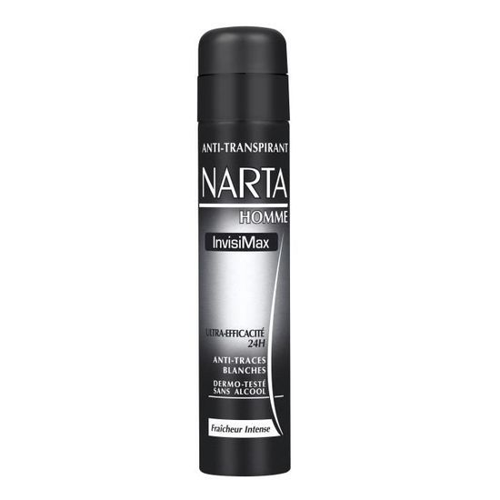 Lot De 3 Déodorants Narta Homme Invisimax - Anti-traces Blanches 48h - 200ml Chacun - Neuf