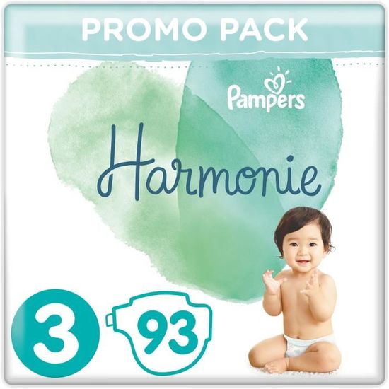 Pampers Harmonie Taille 3, 93 Couches