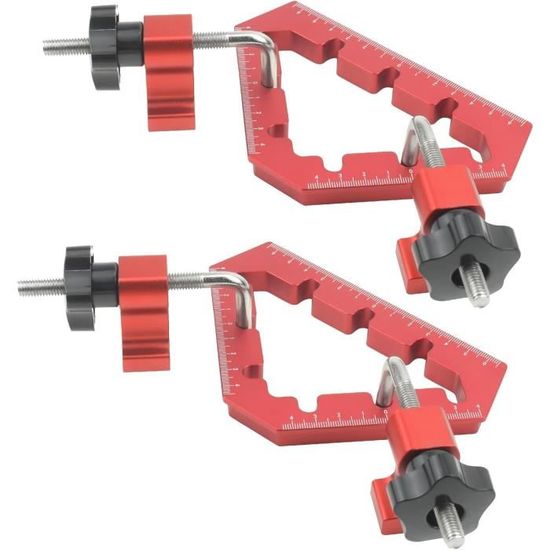 Pinces De Maintien En Aluminium 19 Mm - Pour Travail Du Bois, Serrage Rapide Et Précis, Butée D'Établi