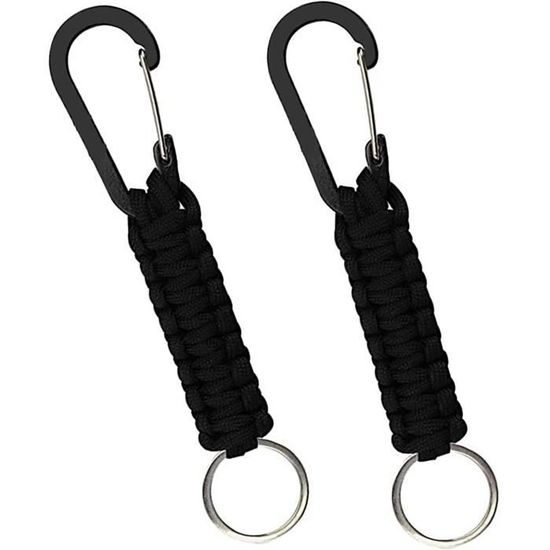 Lot De 8 Porte-Clés Paracorde Avec Mousqueton - Multicolore, Débrayable 1.2m, Résistance 220kg - Pour Randonnée, Camping, Survivalisme