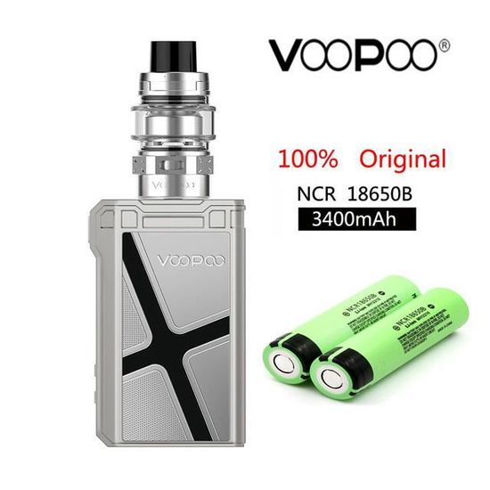Voopoo Alpha Zip 180W kit avec réservoir de remplissage supérieur  Clearomiseur Maat avec 2 PCS 18650 Batteries - Chevalier