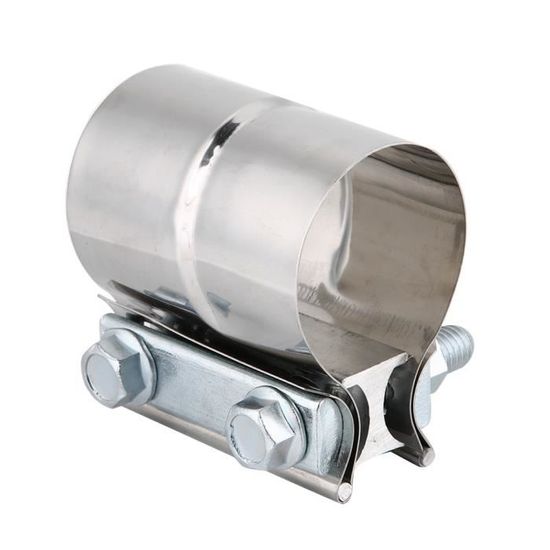 Supports Fourche Amortisseur Direction CNC Universel 53mm - Collier Serrage Moto Argenté