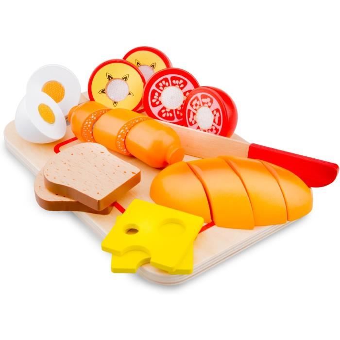 New Classic Toys Plateau De Biscuits En Bois + Gant De Four – Jeu D'Imitation Cuisine Pour Enfants Dès 3 Ans