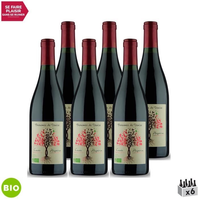 Beaumes de Venise Cuvée Hespéria Rouge 2017 - Bio - Lot de 6x75cl - Maison Pascal - Vin AOC Rouge de la Vallée du Rhône