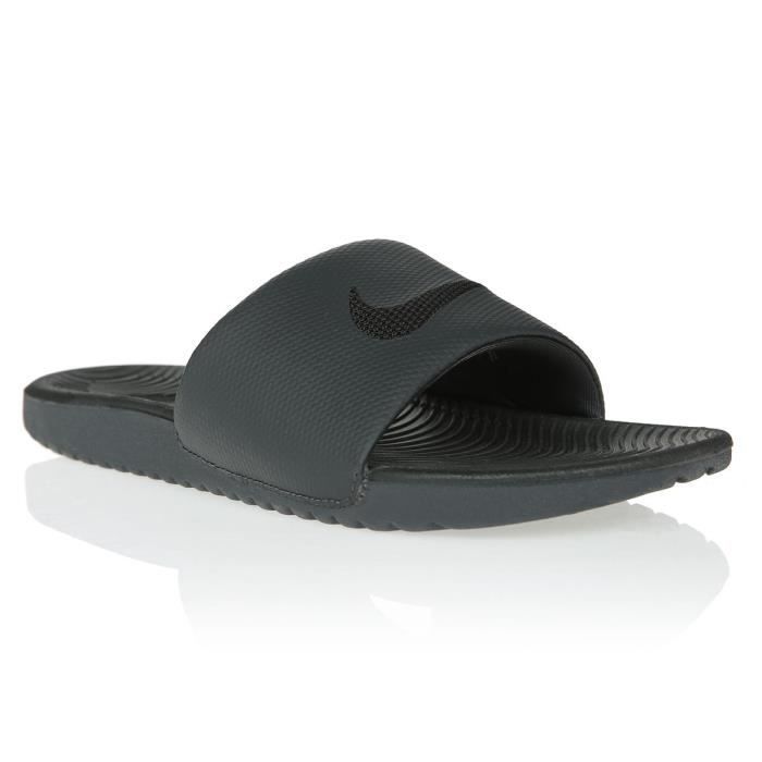 NIKE Sandales Kawa Slide Noir Mixte Noir Cdiscount Chaussures