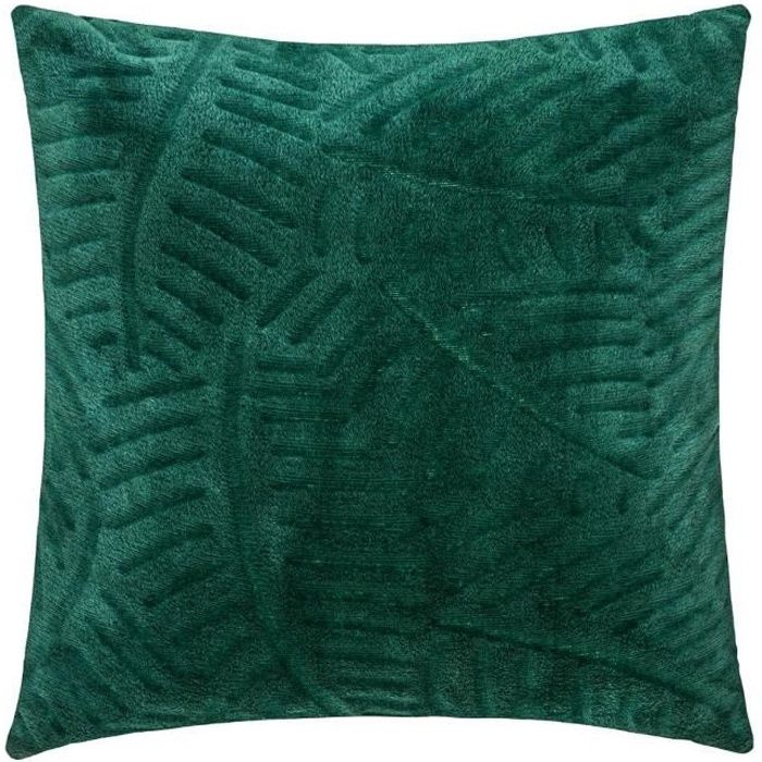 Coussin Flan 3D Feuille - 40 x 40 cm - Vert