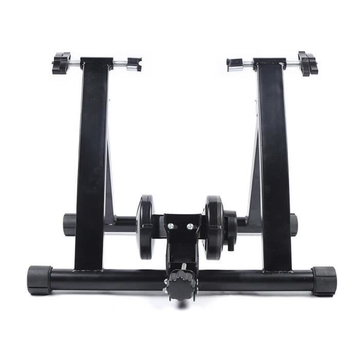 Support d'entrainement pour Vélo Trainer Vélo Roller Trainer en Acier avec Roue réductrice de Bruit